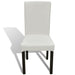 Straight Stretchable Chair Cover 4 Pcs Cream Otoaxo