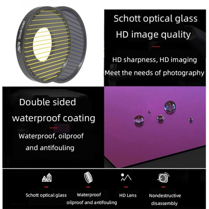 Streak Drawing Lens Filter for Dji Action 3