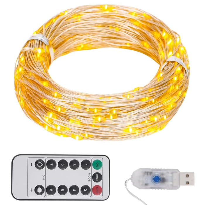 Led String with 150 Leds Warm White 15 m Ttbban