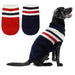 Striped Dog Sweater Warm Knitwear