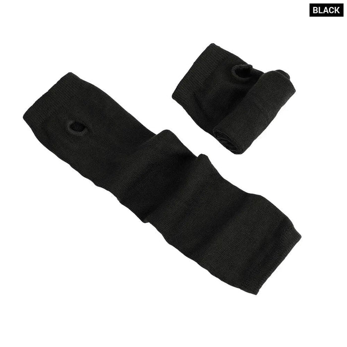 Striped Fingerless Gloves For Warm Arms