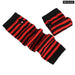 Striped Fingerless Gloves For Warm Arms