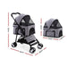 I.pet Pet Stroller Dog Carrier Foldable Pram 3 in 1 Middle