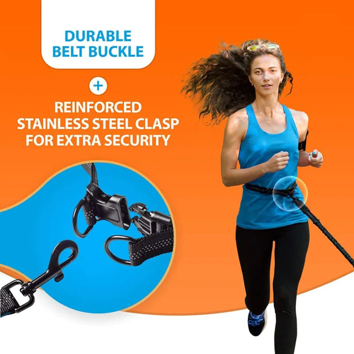 Strong Hands Free Double Dog Leash Reflective