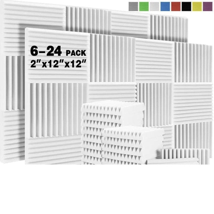 Studio Sound Proof Wall Foam Panels 6/12/24 Pcs Acoustic