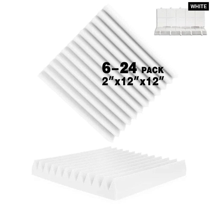 Studio Sound Proof Wall Foam Panels 6/12/24 Pcs Acoustic