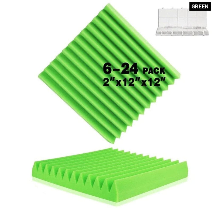 Studio Sound Proof Wall Foam Panels 6/12/24 Pcs Acoustic