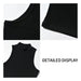 Stylish Black High Neck Crop Top for Women Breathable
