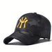 Stylish Camo Baseball Hat with Embroidered Letters