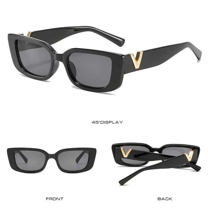 Stylish Cat Eye Sunglasses for Women Classic Rectangle