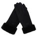 Stylish Furry Winter Gloves for Women Full Finger Mittens