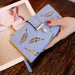 Stylish Pu Leather Wallet for Women Gold Hollow Leaves