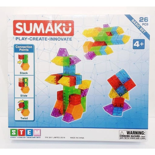 Sumaku Magnetic Construction Blocks - Basic Set 26 Pcs