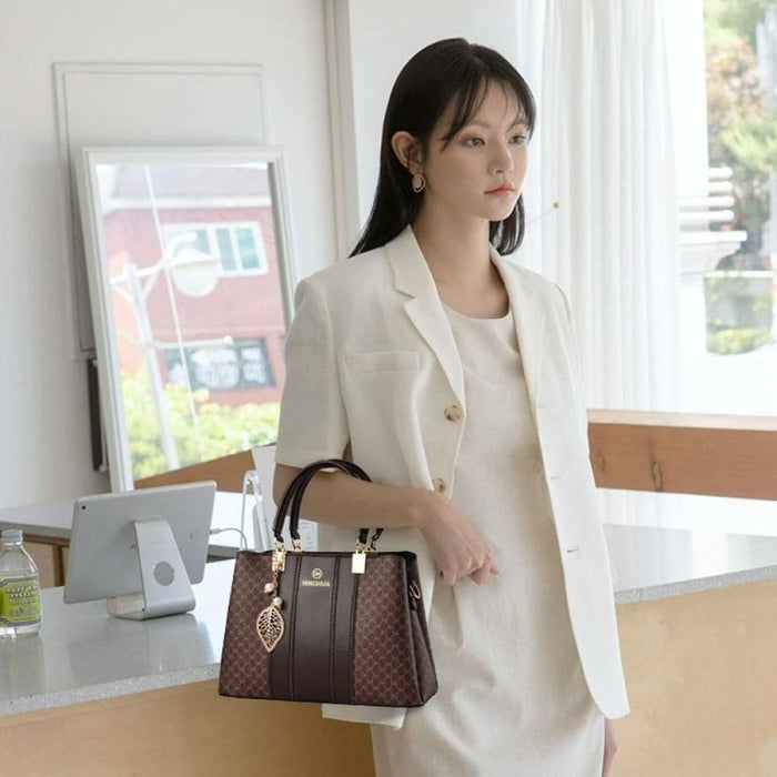 Summer Lady Handbag Large Capacity Colorblocking Shoulder