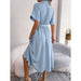 Summer Short Sleeve Shirt Dress for Women