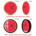 Summer Time Watermelon Modern Wall Clock with Numbers