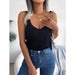 Summer v Neck Knit Top for Women