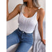 Summer v Neck Knit Top for Women