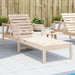 Sun Lounger 199.5x62x55 Cm Solid Wood Pine Ntxptn
