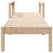 Sun Lounger 199.5x62x55 Cm Solid Wood Pine Ntxptn