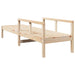 Sun Lounger 199.5x62x55 Cm Solid Wood Pine Ntxptn
