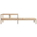 Sun Lounger 199.5x62x55 Cm Solid Wood Pine Ntxptn