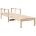 Sun Lounger 199.5x62x55 Cm Solid Wood Pine Ntxptn