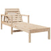 Sun Lounger 199.5x62x55 Cm Solid Wood Pine Ntxptn