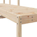 Sun Lounger 199.5x62x55 Cm Solid Wood Pine Ntxptn
