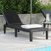 Sun Lounger Black 159x57x83.5 Cm Polypropylene Abbnobb