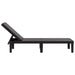 Sun Lounger Black 159x57x83.5 Cm Polypropylene Abbnobb