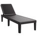 Sun Lounger Black 159x57x83.5 Cm Polypropylene Abbnobb