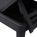 Sun Lounger Black 159x57x83.5 Cm Polypropylene Abbnobb