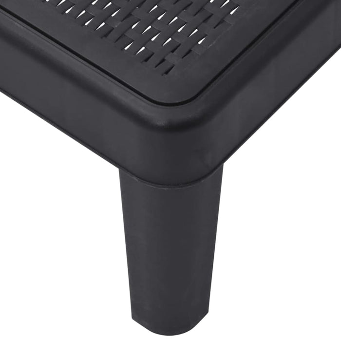 Sun Lounger Black 159x57x83.5 Cm Polypropylene Abbnobb