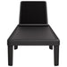 Sun Lounger Black 159x57x83.5 Cm Polypropylene Abbnobb