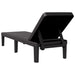 Sun Lounger Black 159x57x83.5 Cm Polypropylene Abbnobb