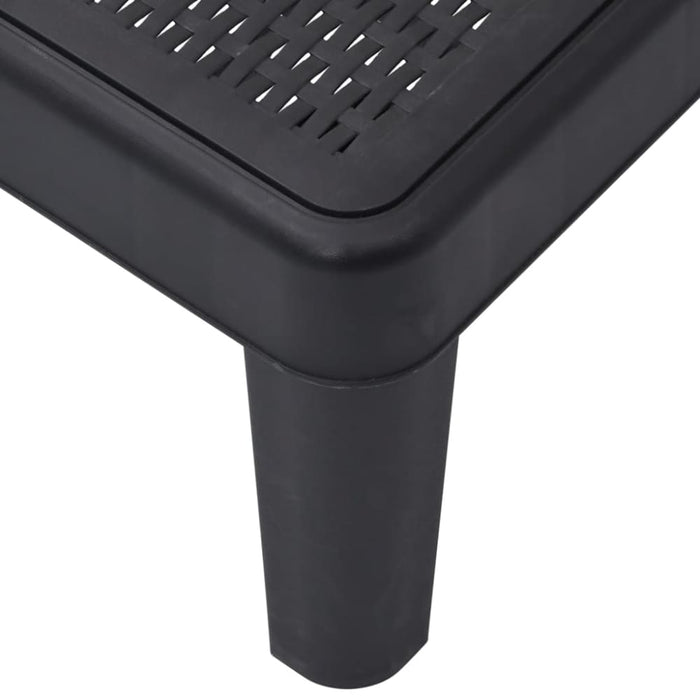 Sun Lounger Black 159x68x83.5 Cm Polypropylene Abbnobx