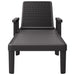 Sun Lounger Black 159x68x83.5 Cm Polypropylene Abbnobx