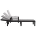 Sun Lounger Black 159x68x83.5 Cm Polypropylene Abbnobx