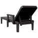 Sun Lounger Black 159x68x83.5 Cm Polypropylene Abbnobx