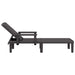 Sun Lounger Black 159x68x83.5 Cm Polypropylene Abbnobx