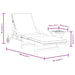 Sun Lounger With Cushion And Table Solid Wood Acacia Txbltlx