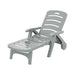 Sun Lounger Folding Lounge Chair Wheels Patio Outdoor