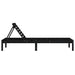 Sun Loungers 2 Pcs Black 199.5x60x74 Cm Solid Wood Pine