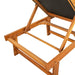 Sun Loungers 2 Pcs Black Solid Wood Acacia and Textilene