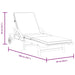 Sun Loungers 2 Pcs with Cushions 200x68x83 Cm Solid Wood