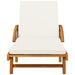 Sun Loungers 2 Pcs with Cushions 200x68x83 Cm Solid Wood