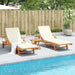 Sun Loungers 2 Pcs With Table Solid Wood Acacia Txbltli