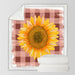 Sunflowers Blanket For Bed Luxury Floral Throw Sherpa