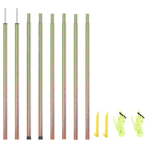 Sunshade Sail Poles 2 Pcs 250 Cm Galvanised Steel Topxxt